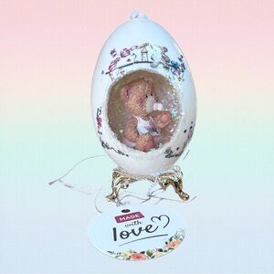 New 𝑯𝒂𝒏𝒅𝒎𝒂𝒅𝒆 Baby Decorative Goose Egg OOAK Gift